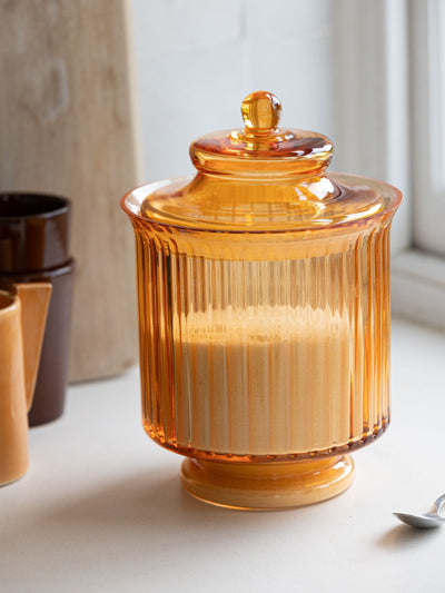 Next Rockett St George Orange Glass Large Storage Jar- Buy online at McGrocer
