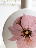Rockett St George white pink oriental ceramic vase, imported from the UK