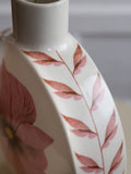 Rockett St George white pink oriental ceramic vase, imported from the UK