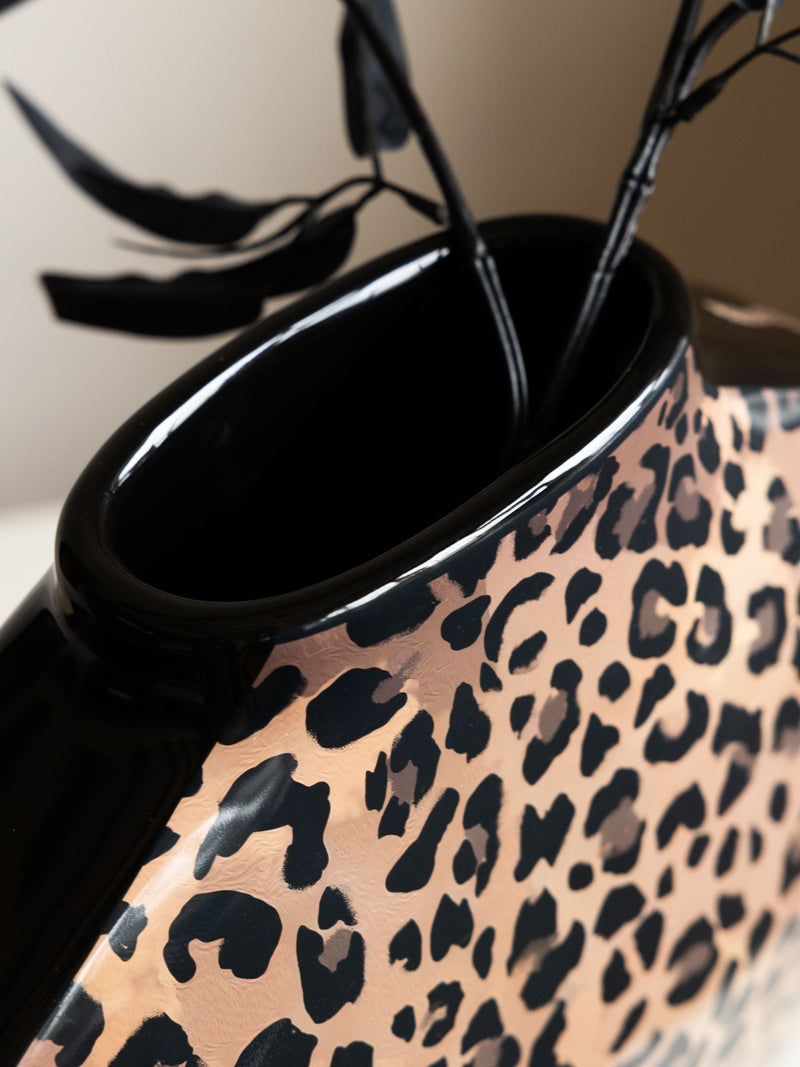 Rockett St George leopard large vase, imported from the UK