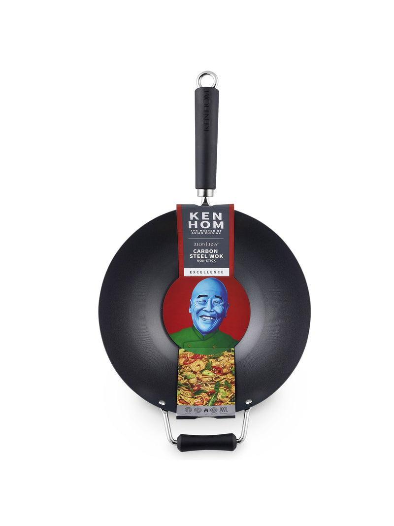 Ken Hom Black Excellence Non-Stick Wok 31cm, UK version