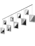Umbra black Exhibit 9 opening wall hanging photo frame, UK version
