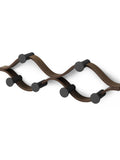 Umbra Montage 6 coat hook black walnut, imported from the UK