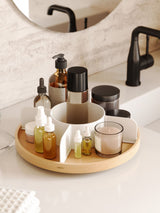 Next Umbra Bellwodd White Natural Lazy Susan Countertop- Buy online at McGrocer