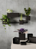 Umbra Cubiko black wall planter 70cm, UK version