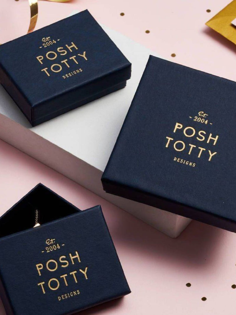 Posh Totty Designs personalised silver bracelet, imported from the UK