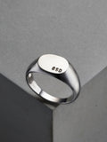 Posh Totty Designs personalised mens signet ring UK ring sizes L-T, imported from the UK