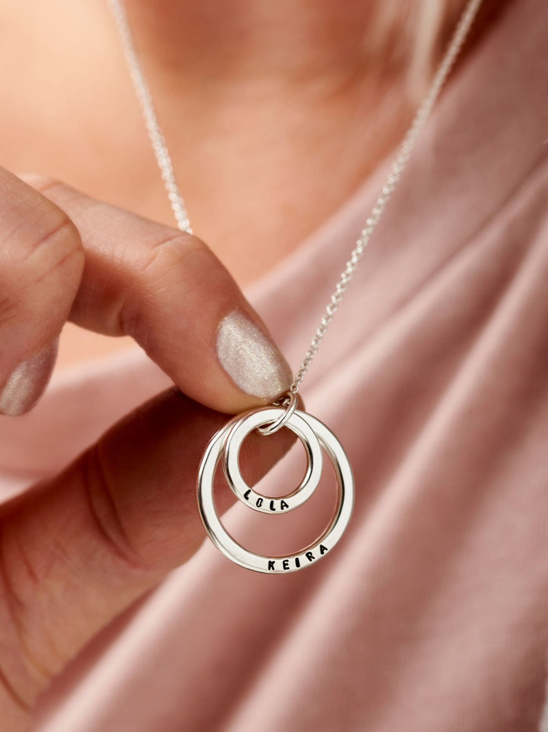 Posh Totty Designs mummy baby sterling silver necklace, imported from the UK