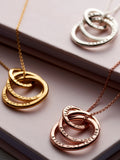 Posh Totty Designs Personalised Russian Ring necklace with 18 inch chain, imported from the UK