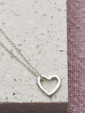 Posh Totty Designs personalised mini love heart necklace, imported from the UK