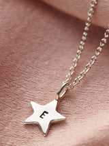 Next Posh Totty Designs Personalised Bright Star Necklace Sterling Silver Necklace- Buy online at McGrocer