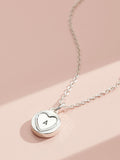 Posh Totty Designs personalised mini sweetheart necklace 9mm charm 18 chain, imported from the UK