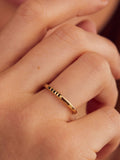 Posh Totty Designs Personalised Stacker Ring, imported from the UK
