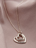 Personalised Mummy And Baby Heart Necklace by Posh Totty Designs