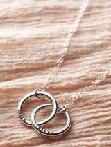 Next Posh Totty Designs Personalised Medium Double Hoop Names Necklace- Buy online at McGrocer
