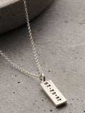 Posh Totty Designs Personalised Mens Tag Necklace with 20-inch chain, imported from the UK