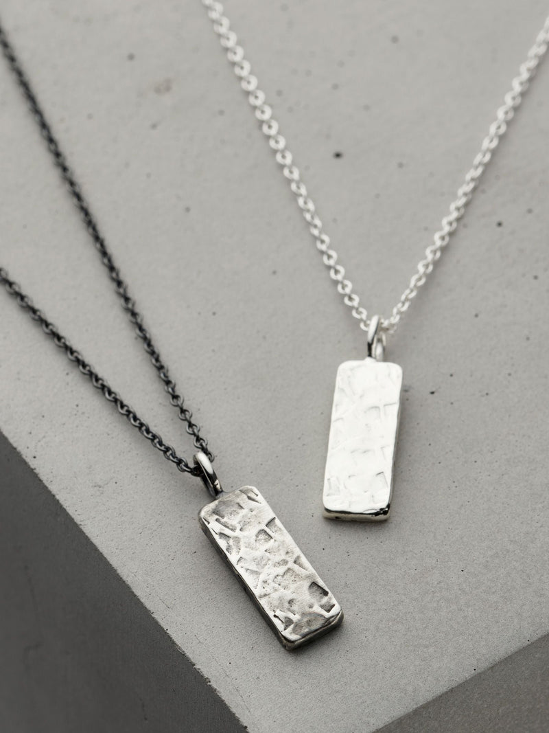 Posh Totty Designs Personalised Mens Tag Necklace with 20-inch chain, imported from the UK