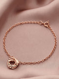 Posh Totty Designs personalised micro Russian ring silver bracelet 19 cm, imported from the UK