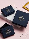 Posh Totty Designs personalised initial stud earrings 1cm, imported from the UK