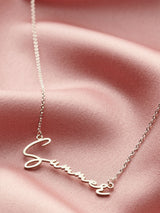 Next Posh Totty Designs Personalised Script Name Necklace Sterling Silver Personalised Jewellery- Buy online at McGrocer