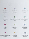Posh Totty Designs personalised birthstone name necklace, imported from the UK