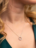 Posh Totty Designs personalised mini quote circle necklace, imported from the UK