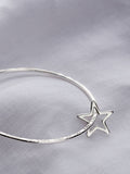 Posh Totty Designs Personalised Star Bangle 6.5cm diameter, imported from the UK