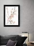 East End Prints Black Blossom II framed art print of white cherry blossoms (British brand)