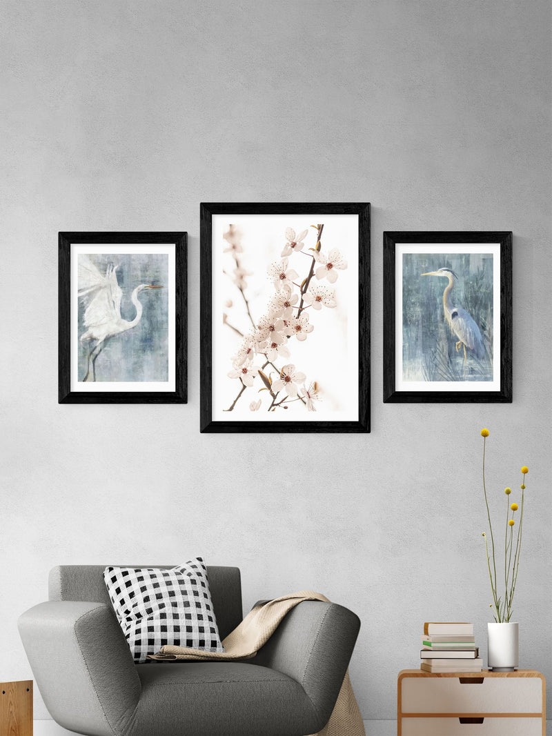 East End Prints Black Glacier Heron VI Framed Art Print