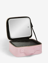 Light Up Mirror Makeup Bag with Removable LED Mirror - Makeup Vanity Organizer