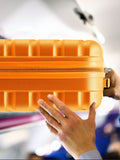 Flight Knight orange ABS cabin suitcase 55cm - British product