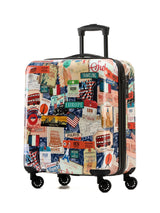 Next Flight Knight Natural Medium 22-Inch Hardcase Printed Suitcase with 4 Wheels- Buy online at McGrocer
