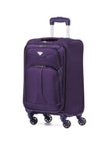Flight Knight purple soft case cabin suitcase, UK version