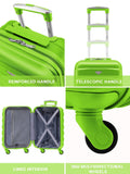 Flight Knight green hard shell cabin suitcase 21 inch, UK version