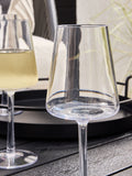 Clear angular plastic wine glasses set of 4 - British product