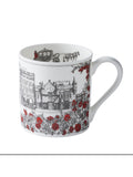 Victoria Eggs Red and Charcoal Royally British Mugs 2 Pack