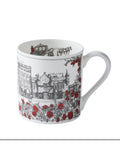 Victoria Eggs Red and Charcoal Royally British Mugs 2 Pack