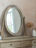 Willis & Gambier Oak Camille wooden gallery mirror 65cm (British brand)