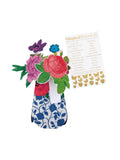 Hallmark 3D pop-up paper flower card with patterned vase, UK version