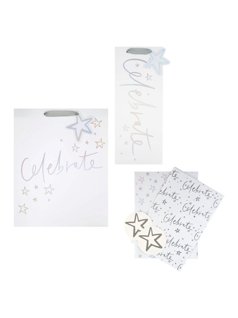 Hallmark White Celebration Gift Wrap Set, UK version