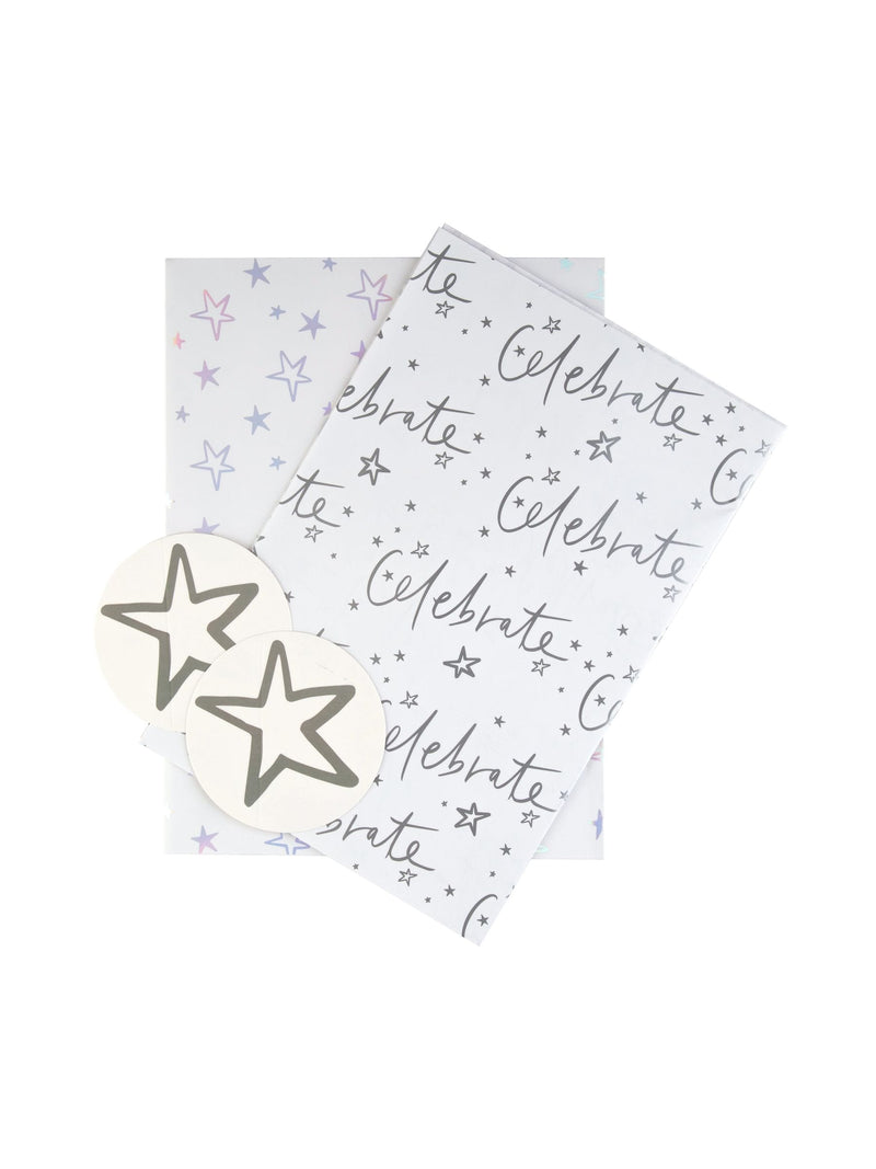 Hallmark White Celebration Gift Wrap Set, UK version