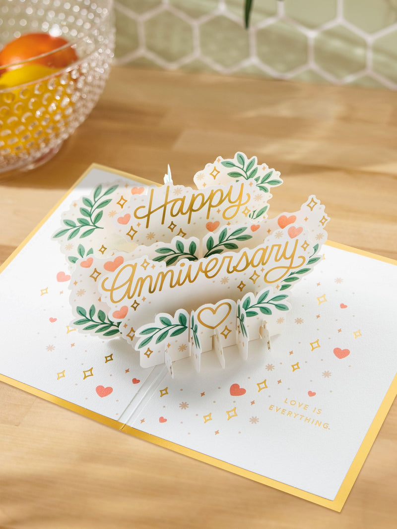 Hallmark 3D pop-up anniversary card, UK version
