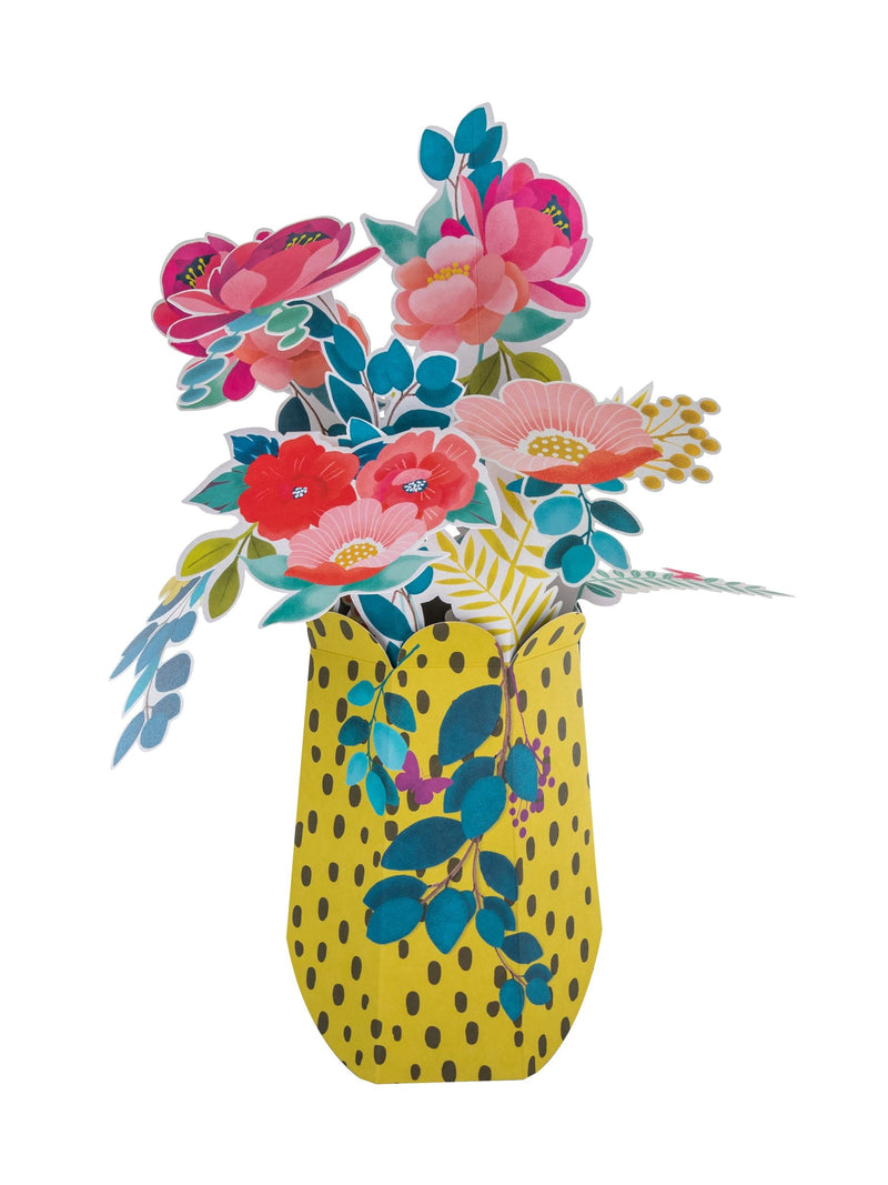 Hallmark 3D pop-up vibrant letterbox paper flowers, UK version