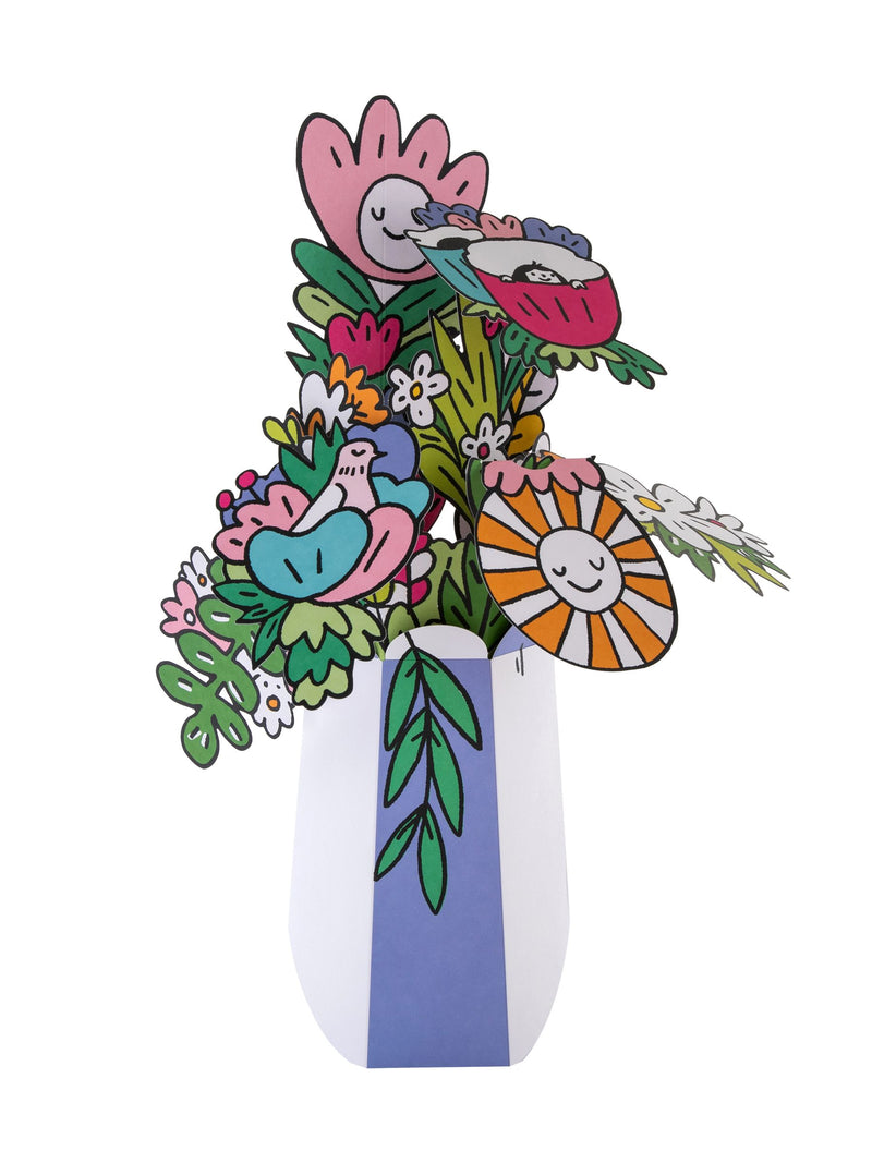 Hallmark 3D pop-up paper flower gift set, UK version