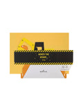 Hallmark yellow kids birthday card 3D pop-up digger design 15.8x22.8cm, UK version