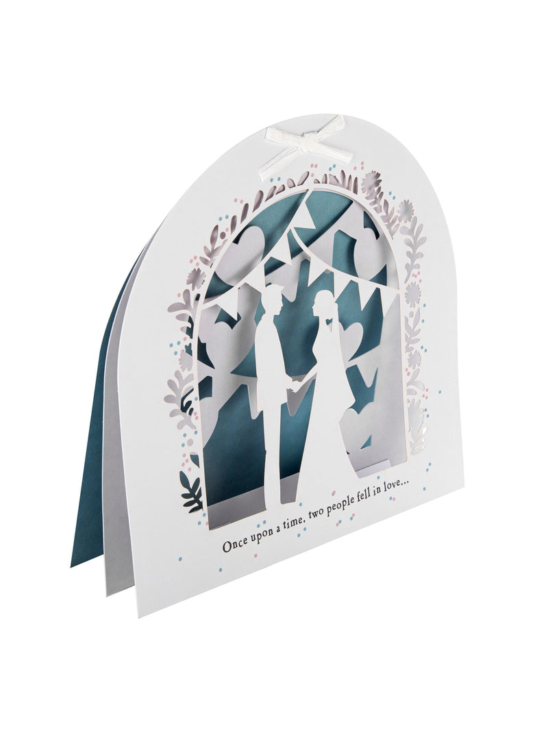 Hallmark Once Upon a Time 3D wedding card 19.8cm, UK version