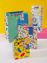 Next Hallmark Set of 4 Multi Gift Bags with Birthday Designs Gift Bag Set- Buy online at McGrocer