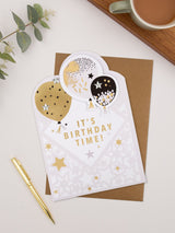 Next Hallmark Multi Die Cut Metallic Balloons Birthday Card 20.2x13.8 cm- Buy online at McGrocer