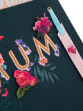 Hallmark birthday card for mum floral design 26x18cm, UK version