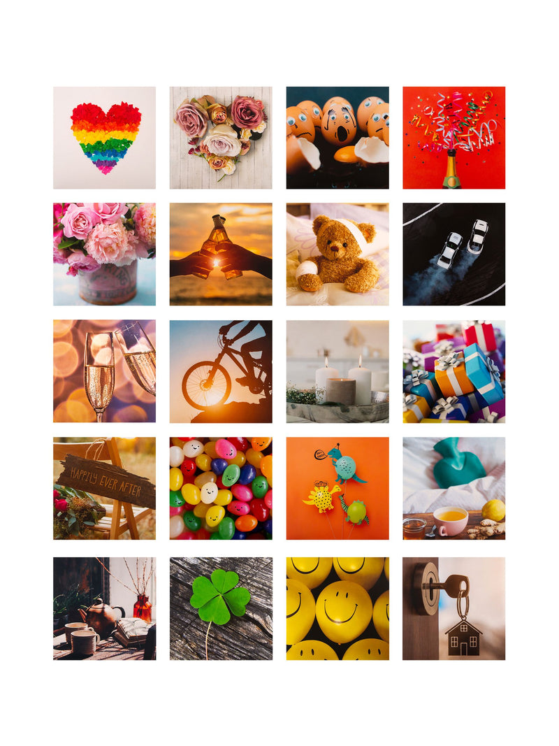 Hallmark multi-colourful photographic design blank cards 20 pack, UK version